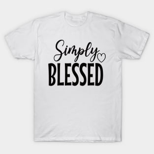 Simply Blessed Graphic Design T-Shirt